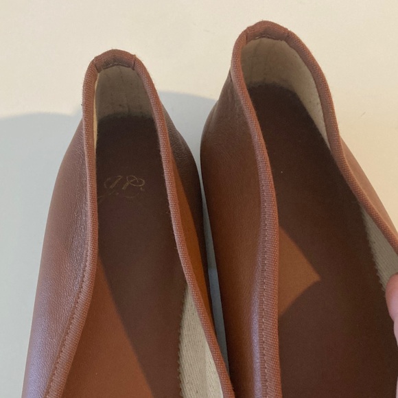 J. Crew Brown Leather Bow Ballet Flats Size 8.5 - Picture 6 of 7